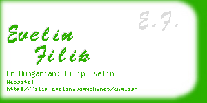 evelin filip business card